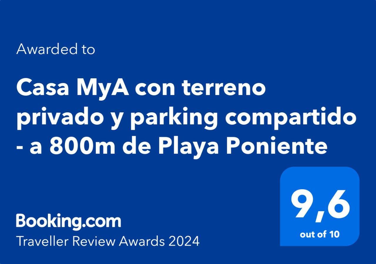 Villa Casa Mya Con Terreno Privado Y Parking Compartido - A 800M De Playa Poniente Benidorm Exterior foto